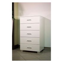 Cassettiera Cinque Cassetti Bianco 60