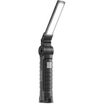Fl-03 Cob Lampada A Led 3w De Officina Ricaricabile, Usb-c, 150 Lm, Testa Orientabile, Magnete - Savio