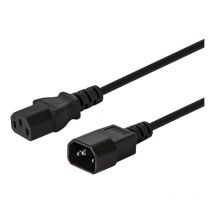 Cable CL-99 (C14/IEC C14/IEC 320 C14 m - C13 f 1,2m black color) - Cable - 1,2 m - Savio