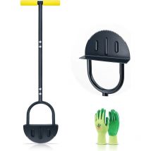 Saw-tooth Lawn Edging Tool 96cm T-grip Half Moon Lawn Edger Long Handled Edging Knife For Grass Lawn Edging