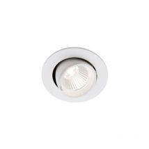 Saxby Axial - Foco empotrable led integrado Blanco Mate, Vidrio