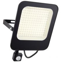 Saxby Lighting - Saxby Guard Peinture noire mate de lumière d'inondation extérieure de la priorité 100W IP65 100W de pir
