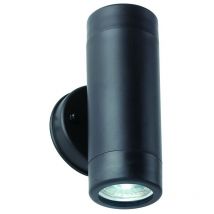 Saxby Lighting - Saxby Icarus - Extérieur Up Down 2 Light Wall IP44 5W Polypropylène Noir