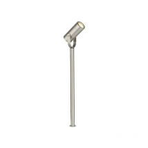 Palin - Spike da esterno 610mm IP44 7W acciaio inossidabile spazzolato e vetro trasparente - Saxby Lighting