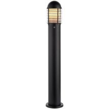 Saxby Lighting - Saxby Louvre Photocell Outdoor Tall Bollard Light Matt Black Paint IP44