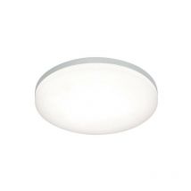 Saxby Lighting - Saxby Noble - Integrated led 1 Light Bathroom Flush Light Opal, Silver IP44