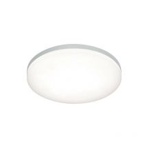 Saxby Lighting - Saxby Noble - Plafonnier de salle de bains à 1 lumière à del intégrée, opale, argent IP44