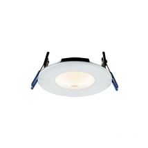 Saxby Orbital Smart - Lampada da incasso a led integrata 1 luce con grado di resistenza al fuoco Bianco opaco IP65