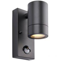 Saxby Palin Lampada da parete pir da esterno Down Grigio Antracite IP44