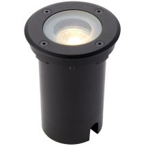Saxby Pillar Luz empotrable en el suelo para exteriores, vidrio transparente IP65