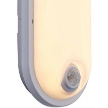 Saxby Lighting - Saxby Pillo Plus cct pir IP65 15W Outdoor Flush Opal