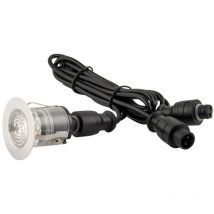 Saxby Salde Ikonpro cct 3000K/4000K 25MM IP67 0.75W Faretto da Incasso a Terra per Esterni Acciaio Inox Lucido
