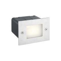 Saxby Seina - Acier inoxydable brossé de catégorie marine de lumière encastrée extérieure intégrée de LED, IP44 givré