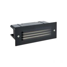 Saxby Seina - Applique da incasso a led per esterni integrata, nero strutturato, satinato IP44