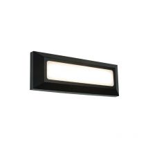 Saxby Severus - Applique da esterno a led integrata a 1 luce in plastica abs nera, satinato IP65