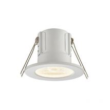 Saxby Shieldeco - Lampada da incasso per bagno a led integrata con classificazione antincendio Bianco opaco, acrilico IP65