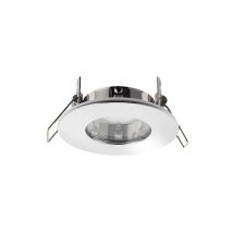 Saxby Speculo - Piastra cromata con illuminazione da incasso a 1 luce per bagno a led, vetro IP65