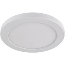 Saxby Stratusdisc Downlight orientabile da superficie cct IP44 18W bianco opaco strutturato