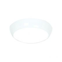 Saxby Vigor led - Plafoniera Flush 325mm Round Flush IP44 16W Bianco lucido