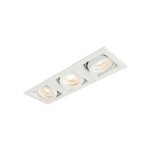 Saxby Xeno - Faretto da incasso triplo led bianco opaco
