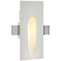 Saxby Lighting - Saxby Zeke - Recessed Wall Light Trimless Rectangular 1.5W White Plaster