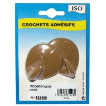 Crochet adhésif ovale céramique crème gm bl2 - ISO
