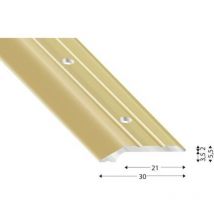 Einfassprofil (übergangsleiste) Gelocht 30/1000mm Alu Sand Eloxiert - Kügele