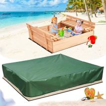 Csparkv - L)Bâche Bac à Sable,Housse de Bac à Sable,Étanche Bac à Sable,Couverture de Bac à Sable,Auvent de Bac à Sable,avec Cordon de Serrage,Tissu