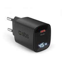 SBS TETRGANLCD1C45K chargeur pour appareils mobiles Universal Black Current alterna Fast Charging Indoor