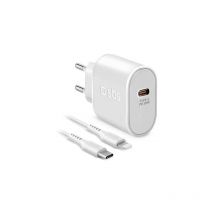 SBS - TETRKITPD20LIGW cargador de dispositivo móvil Smartphone Blanco Corriente alterna Carga rápida Interior