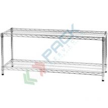 Archimede - scaffale metallico scaffale 2 ripiani cm 36 x 121 x h. 50 cucina bagno garage cabina armadio