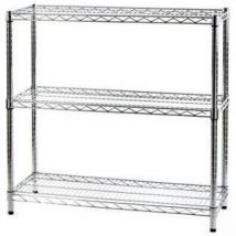 Archimede - scaffale metallico scaffale 3 ripiani cm 36 x 91 x h. 90 cucina bagno garage cabina armadio