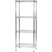 Archimede - scaffale metallico scaffale 4 ripiani cm 46 x 61 x h. 160 cucina bagno garage cabina armadio