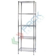 Archimede - scaffale metallico scaffale 5 ripiani cm 46 x 61 x h. 200 cucina bagno garage cabina armadio