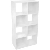 Five Simply Smart - Scaffale 8 Moduli In Legno 67,5x134cm Bianco