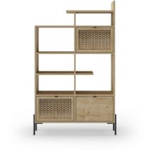 Calicosy - Scaffale a 3 ante e piedi in metallo Inca - H160 cm