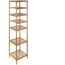 Five Simply Smart - Scaffale A Colonna In Bambù Con 6 Ripiani Mensole