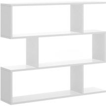 Scaffale TOMINI – 3 scomparti – Bianco – Truciolato – 110 cm x 96 cm x 25 cm