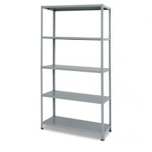 Prometal - Scaffale componibile in acciaio verniciato 100x40 cm con 5 ripiani rinforzati portata max 65 kg ideale per garage e cantine