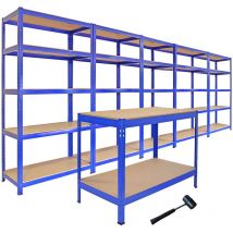Monster Shop - Racking Bundle - Bargain Busting - Boltless 5 Tier Garage Shelves