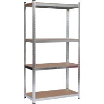 Garden Friend - Regal 4 Böden aus Metall und mdf h 160 b 120 t 40 cm Belastbarkeit: 150 kg pro Boden, Einrastmontage
