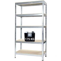 Scaffale In Metallo Joker 90 X 40 X H 174 Cm 5 Ripiani 175 Kg A Piano