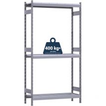 Grima - scaffale in metallo 'kompos' rack pesante con 3 piani a pianetti, 166x50x200 cm portata 1200 kg