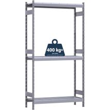 Grima - scaffale in metallo 'kompos' rack pesante con 3 piani a pianetti, 186x60x240 cm portata 1200 kg