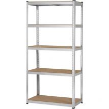 Work Home - Scaffale metallo 5 ripiani 875kg galvanizzato