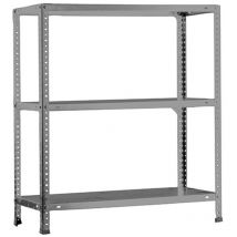 Simonrack - Scaffale in metallo Simon Rack con viti colore grigio 3 ripiani 1000x900x500 mm Made in Spain