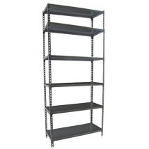 Simonrack - Scaffale in metallo Simon Rack senza viti colore antracite 6 ripiani 2500x1200x500 mm Made in Spain