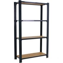Simonrack - Scaffale in metallo Simon Rack senza viti colore antracite/osb 4 ripiani 1500x800x300 mm Made in Spain