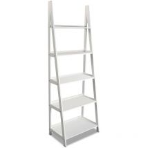 Rogal - Versa Libreria in Stile Industriale, Misure (h x l x p) 180 x 39 x 64 cm, Bianco