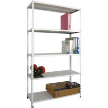 Scaffale metallico 100x40 cm grigio